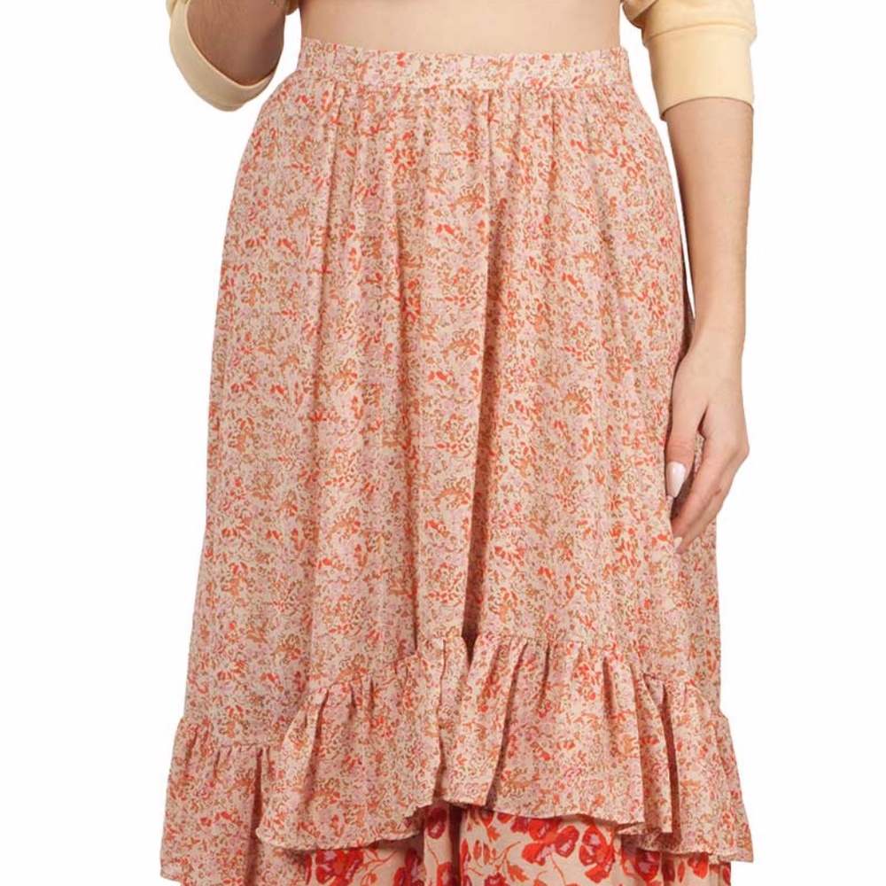 FREE PEOPLE Women's Zuma Drippy Ruffle Skirt - Picture 3 of 3